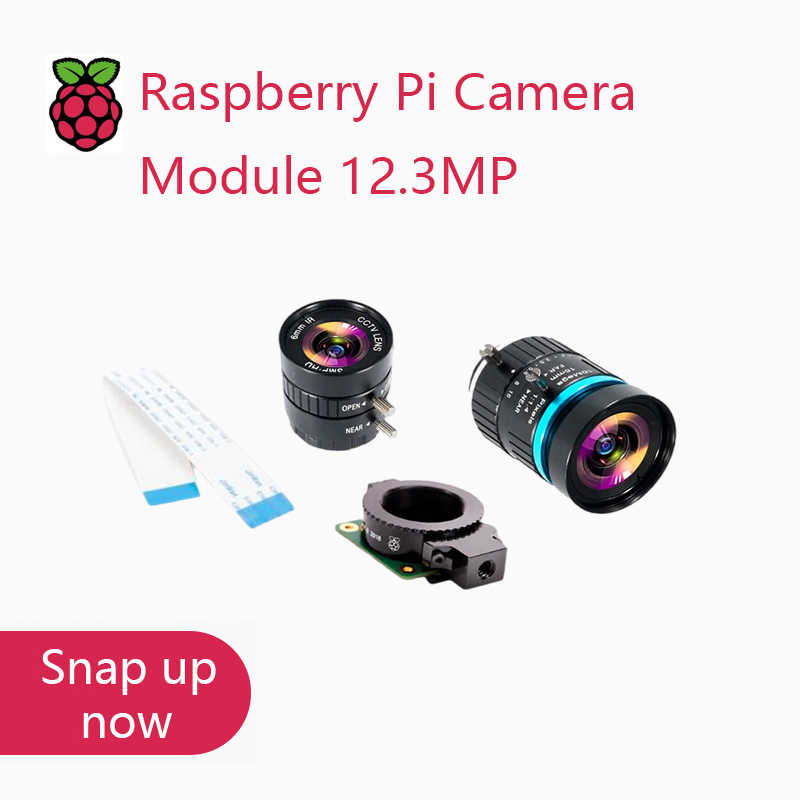 Raspberry Pi Global Shutter Camera Imx296 - Raspberry Pi Hochwertiges HQ-Kameramodul mit 12,3MP